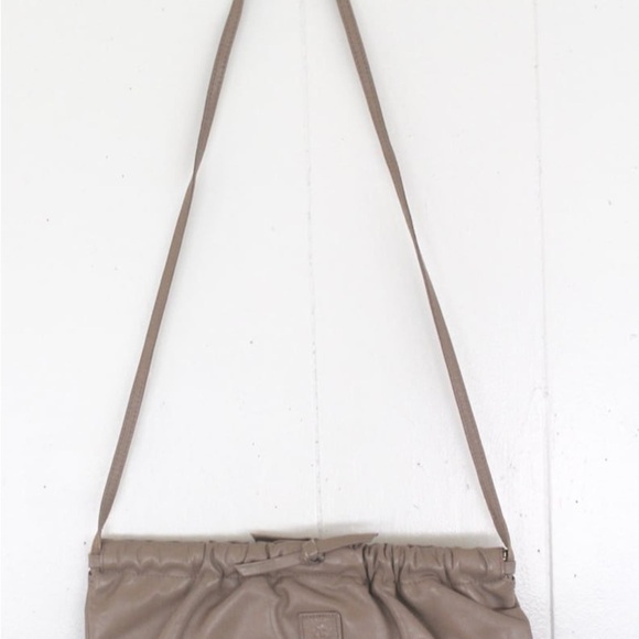 1980s- Dove Grey Crossbody with Bow Detail-Anne Klein Purse - Picture 1 of 12